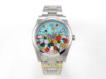 Rolex Oyster Perpetual 41mm 124300 Celebration VSF Factory Eta Saat karşıdan görünüm