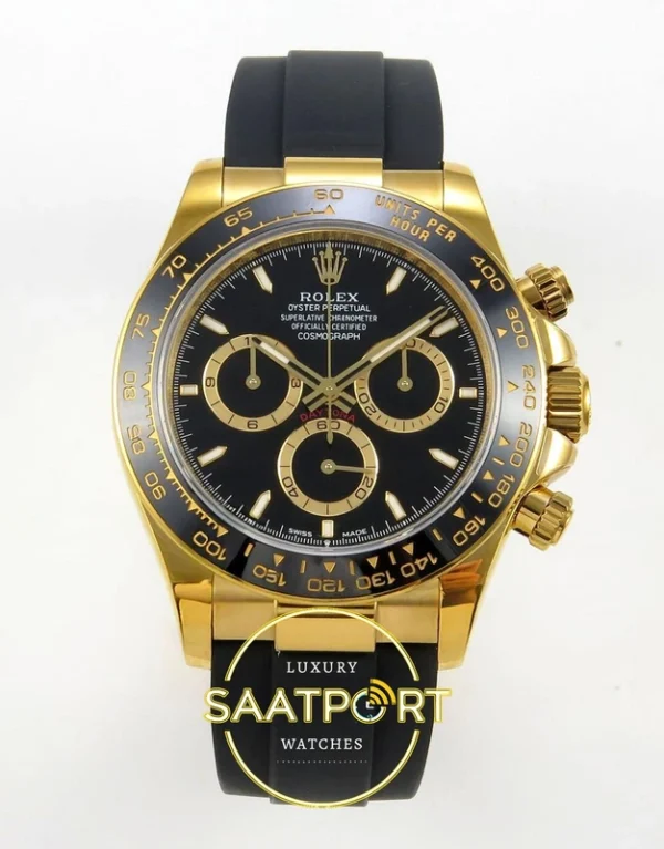 Rolex Daytona 40mm 126518 Black QF Factory V2 Eta Saat karşıdan görünüm