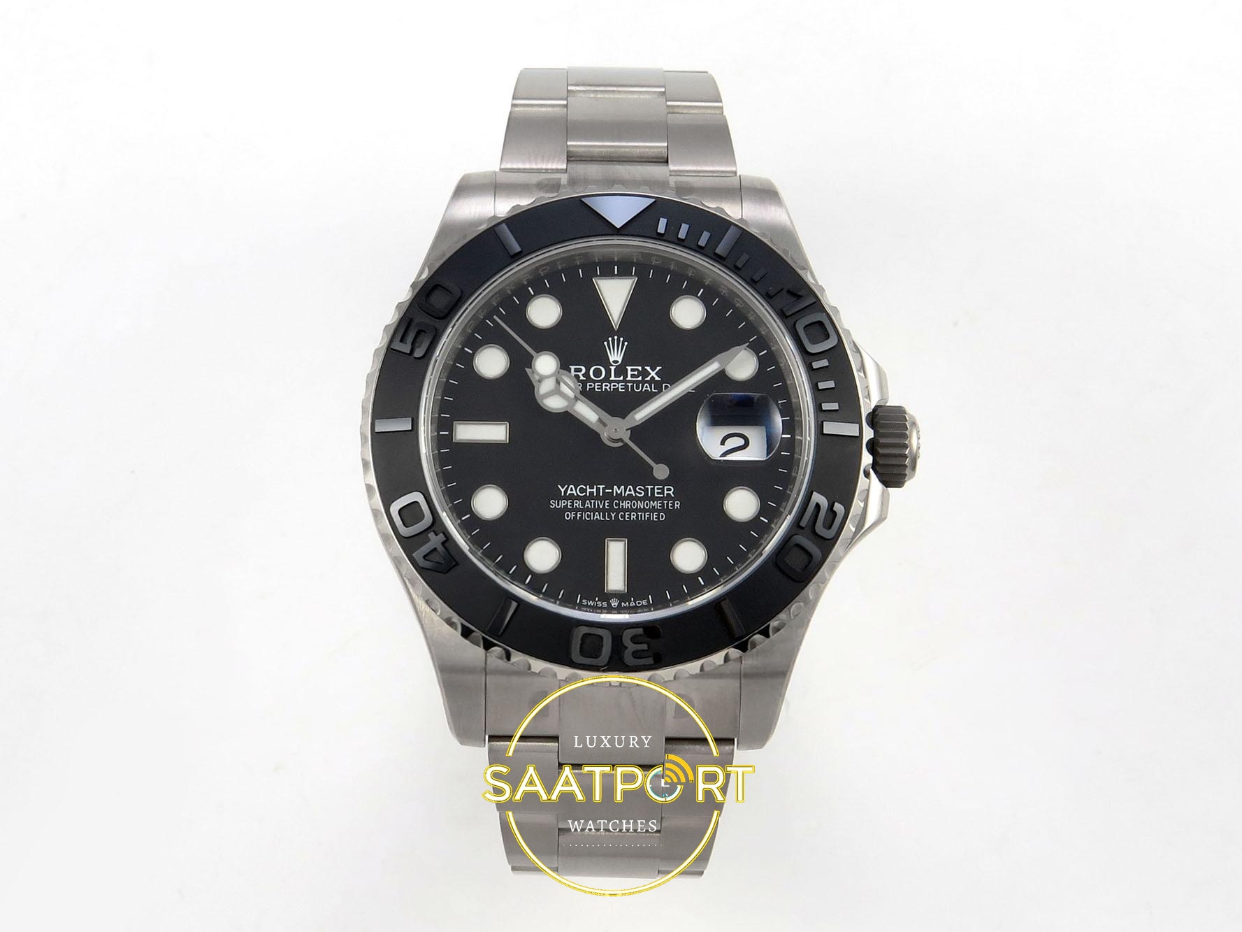 01-73 Rolex Yacht-Master 42mm 226627 Black Titanium Eta Saat karşıdan görünüm