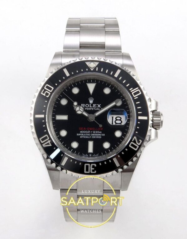 Rolex Sea-Dweller 43mm 126600 Black 904L Eta Saat karşıdan görünüm