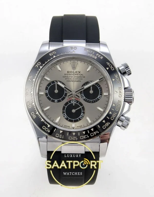 Rolex Daytona 40mm 126519 Gray Black QF Factory V2 Eta Saat karşıdan görünüm