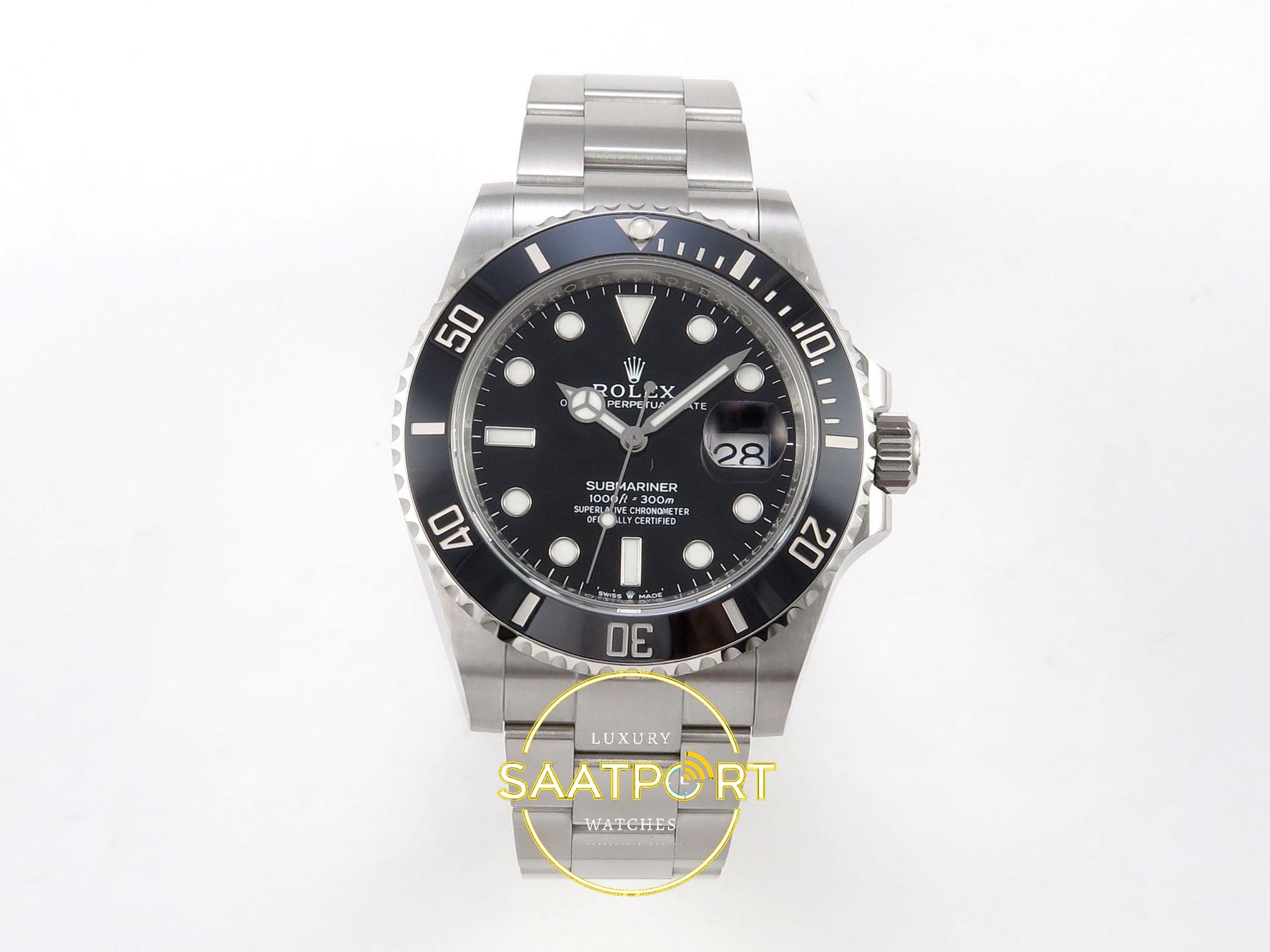 01-79 Rolex Submariner 41mm 126610 LN Black VSF V4 Eta Saat karşıdan görünüm