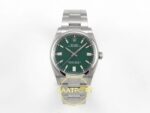 Rolex Oyster Perpetual 36 126000 Green Dial VSF Factory Super Clone ETA karşıdan görünüm