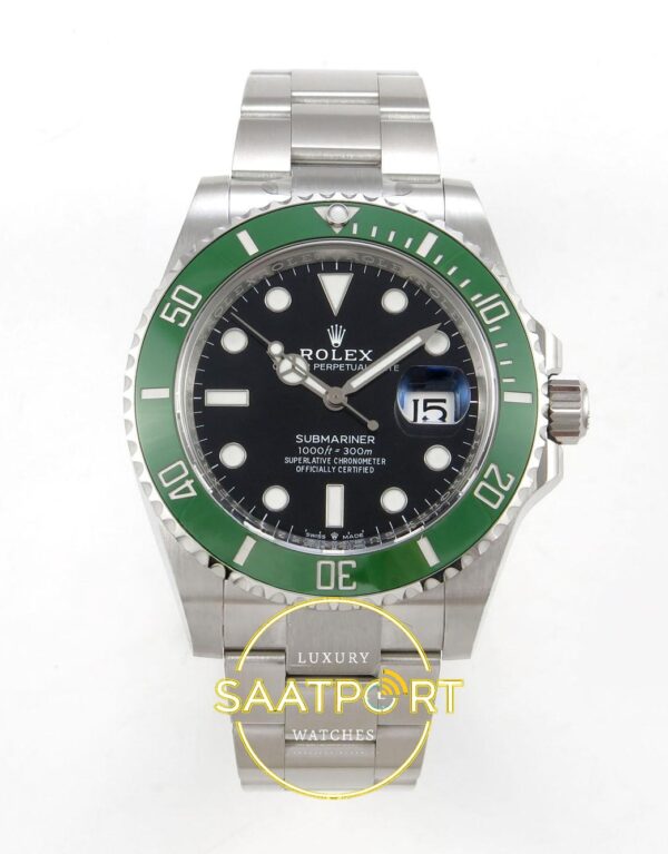 Rolex Submariner 41mm 126610 LV Starbucks VSF V4 Eta Saat karşıdan görünüm
