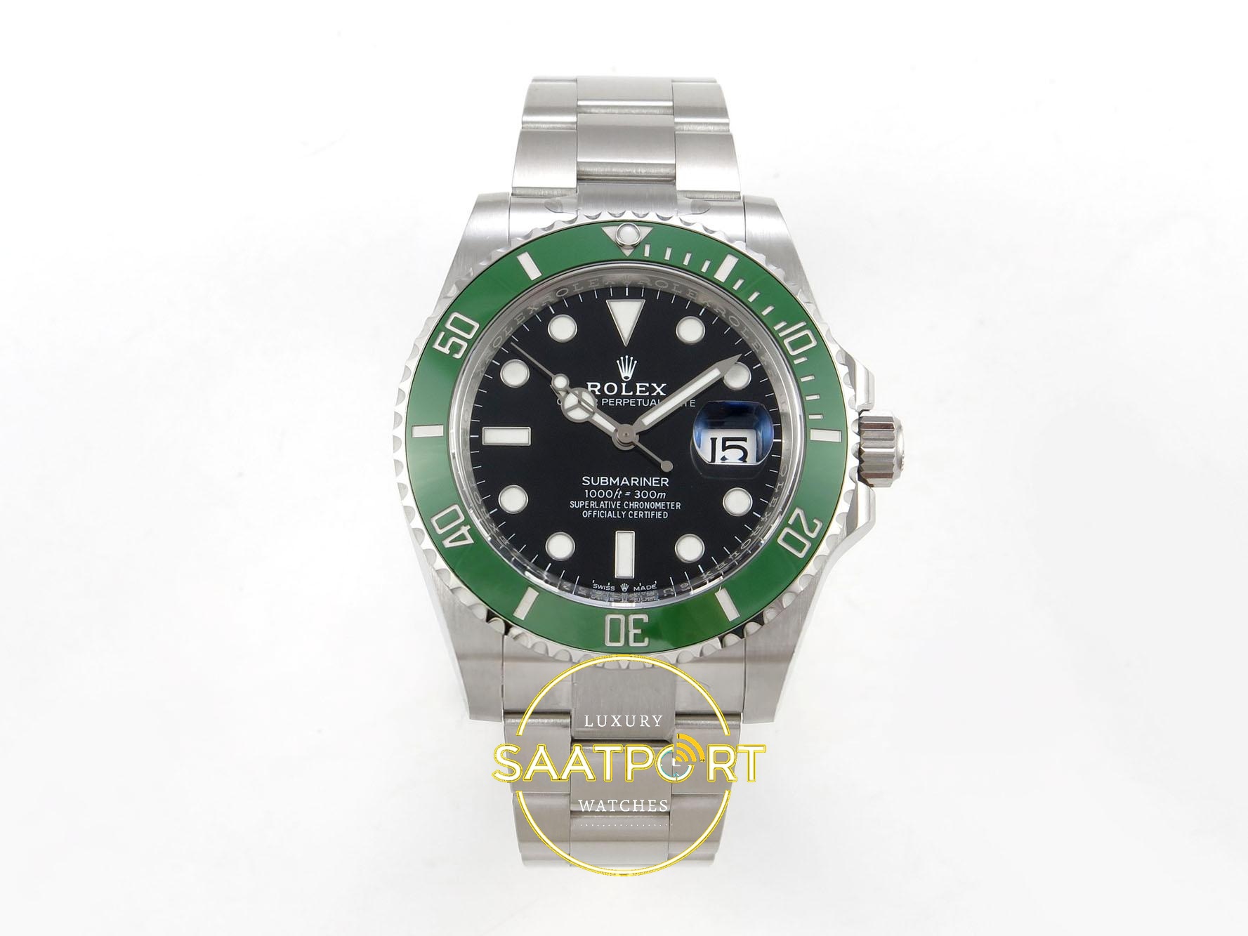 01-81 Rolex Submariner 41mm 126610 LV Starbucks VSF V4 Eta Saat karşıdan görünüm