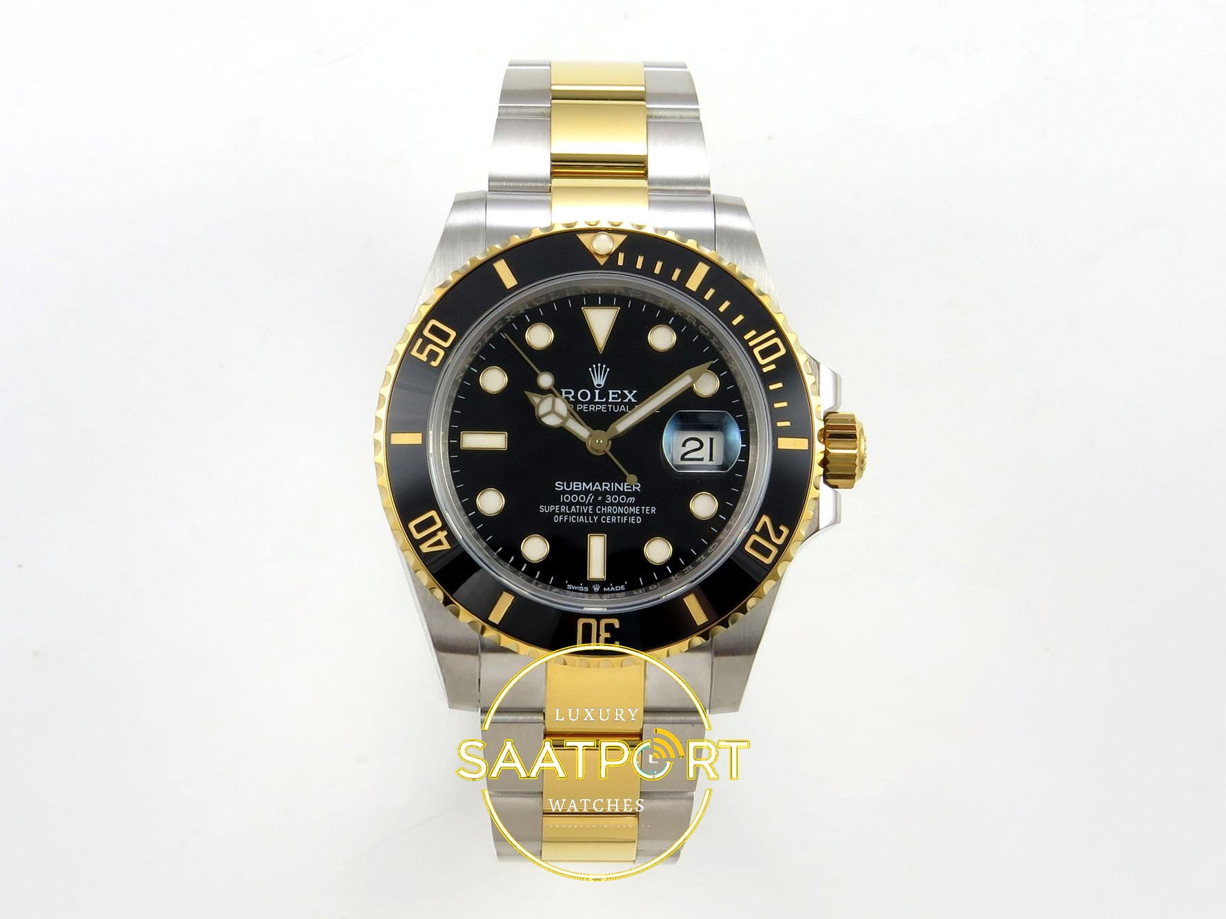 01-83 Rolex Submariner 41mm 126613 LN Black Two Tone VSF V2 Eta Saat karşıdan görünüm
