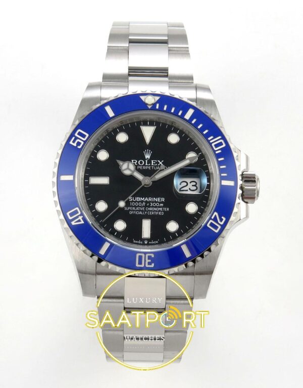 Rolex Submariner 41mm 126618 LB Blue Gold Case Steel Bracelet VSF Factory Eta Saat karşıdan görünüm