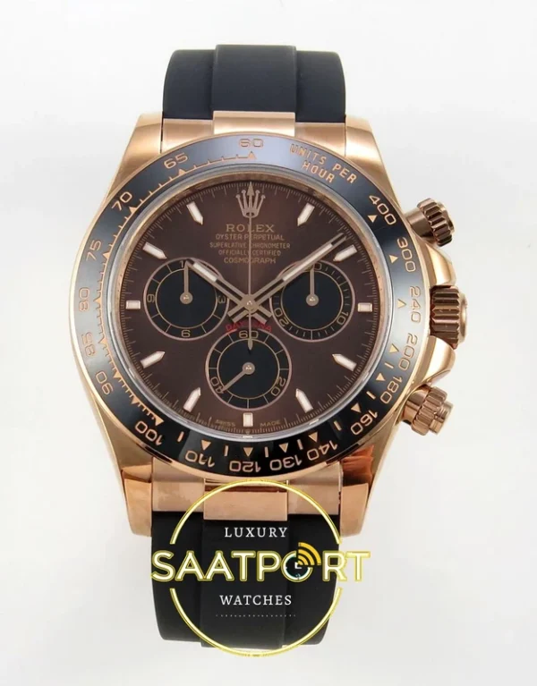 Rolex Daytona 40mm 126515 Brown QF Factory Eta Saat karşıdan görünüm