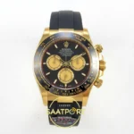 Rolex Daytona 40mm 126518 Black Yellow Gold VF Factory Eta Saat karşıdan görünüm