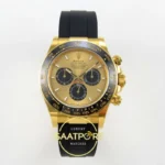 Rolex Daytona 40mm 126518 Yellow Gold Black BTF Factory Eta Saat karşıdan görünüm