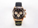 Rolex Daytona 40mm 126515 Black Rose Gold Oysterflex ERF Factory Eta Saat karşıdan görünüm