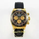 Rolex Daytona 40mm 126518 Black Yellow Gold BTF Factory Eta Saat karşıdan görünüm