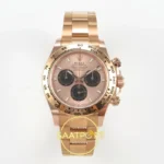 Rolex Daytona 40mm 126505 Rose Gold Black Rose Gold BTF Factory Eta Saat karşıdan görünüm
