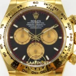 Rolex Daytona 40mm 126508 Black Yellow Gold Subdial BTF Factory Eta Saat yan görünüm