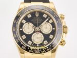 Rolex Daytona 40mm 126518 Black Yellow Gold Diamonds Oysterflex ARF Factory Eta Saat yan görünüm