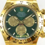 Rolex Daytona 40mm 126508 Green Yellow Gold BTF Factory Eta Saat yan görünüm