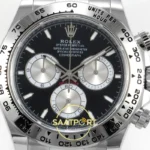 Rolex Daytona 40mm 126509 Black Silver Stick BTF Factory Eta Saat yan görünüm
