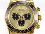 Rolex Daytona 40mm 126518 Yellow Gold Black Subdial Oysterflex ZF Factory Eta Saat yan görünüm