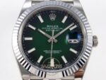 Rolex Datejust 41mm 126334 Ombre Green Fluted Jubilee VSF Factory Super Clone ETA yan görünüm