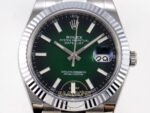 Rolex Datejust 41mm 126334 Ombre Green Fluted Oyster VSF Factory Super Clone ETA yan görünüm