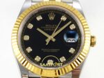 Rolex Datejust 41mm 126333 Black Diamonds Dial Jubilee VSF V3 Eta Saat yan görünüm