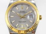 Rolex Datejust 41mm 126333 Silver Stick Dial Jubilee VSF V3 Eta Saat yan görünüm