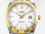 Rolex Datejust 41mm 126333 White Stick Dial Jubilee VSF V3 Eta Saat yan görünüm