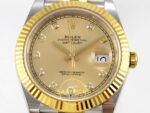 Rolex Datejust 41mm 126333 YG Diamonds Dial Jubilee VSF V3 Eta Saat yan görünüm