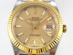 Rolex Datejust 41mm 126333 YG Stick Dial Jubilee VSF V3 Eta Saat yan görünüm