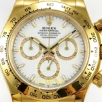 Rolex Daytona 40mm 126508 White Yellow Gold QF Factory Eta Saat yan görünüm