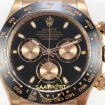 Rolex Daytona 40mm 116515 Black Rose Gold VF Factory Eta Saat yan görünüm