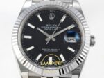 Rolex Datejust 41mm 126334 Black Stick Dial Jubilee VSF V3 Eta Saat yan görünüm