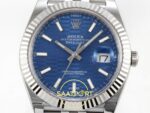 Rolex Datejust 41mm 126334 Blue Textured Stick Dial Jubilee VSF V3 Eta Saat yan görünüm