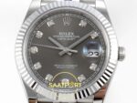 Rolex Datejust 41mm 126334 Gray Diamonds Dial Jubilee VSF V3 Eta Saat yan görünüm