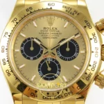 Rolex Daytona 40mm 126508 Yellow Gold Black Yellow Gold QF Factory Eta Saat yan görünüm