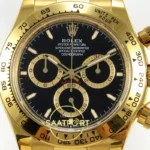 Rolex Daytona 40mm 126508 Black Yellow Gold QF Factory Eta Saat yan görünüm