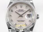 Rolex Datejust 41mm 126334 White MOP Diamonds Dial Jubilee VSF V3 Eta Saat yan görünüm