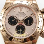 Rolex Daytona 40mm 126505 Rose Gold Black Rose Gold QF Factory Eta Saat yan görünüm
