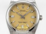 Rolex Oyster Perpetual 36 126000 Beige Dial VSF Factory Super Clone ETA yan görünüm