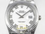 Rolex Datejust 41mm 126334 White Roman Dial Jubilee VSF V3 Eta Saat yan görünüm