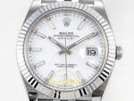 Rolex Datejust 41mm 126334 White Stick Dial Jubilee VSF V3 Eta Saat yan görünüm