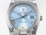 Rolex Day Date 228235 Buz Mavisi Roma Rakamlı Kadran 40mm Eta Saat yan görünüm