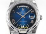 Rolex Day Date 228235 Gölgeli Mavi Roma Rakamlı Kadran 40mm Eta Saat yan görünüm