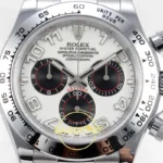 Rolex Daytona 40mm 116509 White Black Numeral QF Factory Eta Saat yan görünüm