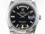 Rolex Day Date 228235 Taşlı Siyah Kadran 40mm Eta Saat yan görünüm