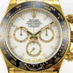 Rolex Daytona 40mm 126518 White QF Factory V2 Eta Saat yan görünüm