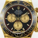 Rolex Daytona 40mm 126518 Black Yellow Gold QF Factory V2 Eta Saat yan görünüm