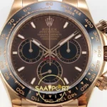 Rolex Daytona 40mm 126515 Brown QF Factory Eta Saat yan görünüm