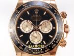 Rolex Daytona 40mm 126515 Black Rose Gold Oysterflex ERF Factory Eta Saat yan görünüm