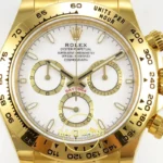 Rolex Daytona 40mm 126508 White Yellow Gold BTF Factory Eta Saat yan görünüm